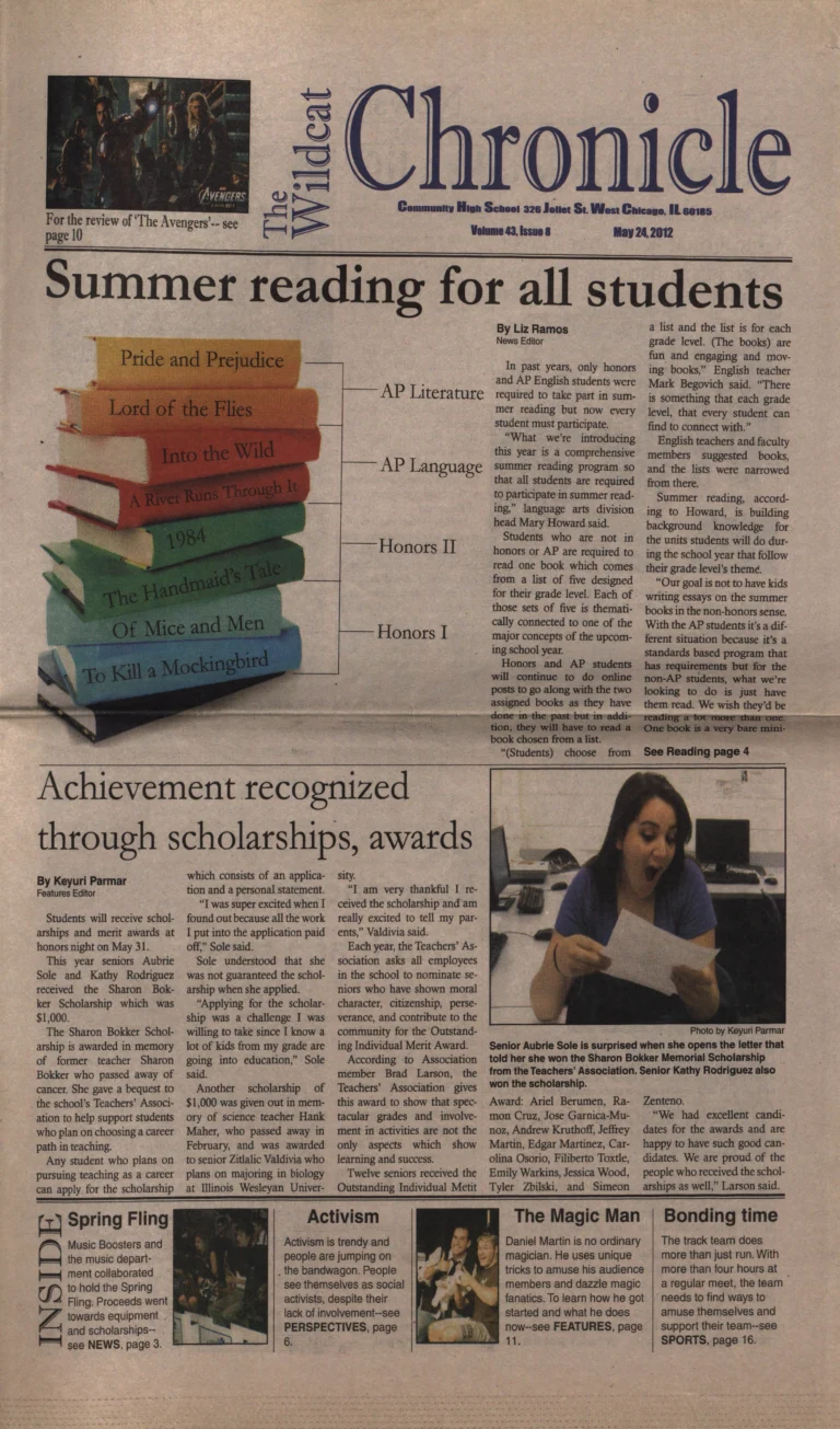 Wildcat Chronicle 2012 05 24, V 43, Issue 8 Missing Pages 7 & 8